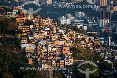  Vista da Morro dos Prazeres a partir do Mirante Dona Marta  - Rio de Janeiro - Rio de Janeiro (RJ) - Brasil