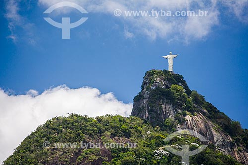  Vista do Cristo Redentor a partir do bairro de Laranjeiras  - Rio de Janeiro - Rio de Janeiro (RJ) - Brasil