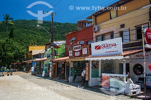  Rua comercial na Vila do Abraão  - Angra dos Reis - Rio de Janeiro (RJ) - Brasil