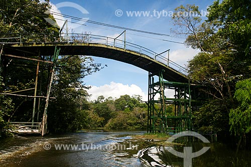  Ponte de madeira sobre o Rio Negro  - Manaus - Amazonas (AM) - Brasil