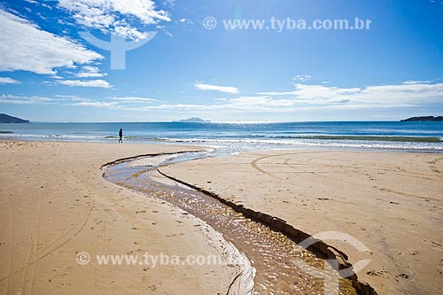  Curso dágua na Praia dos Ingleses  - Florianópolis - Santa Catarina (SC) - Brasil