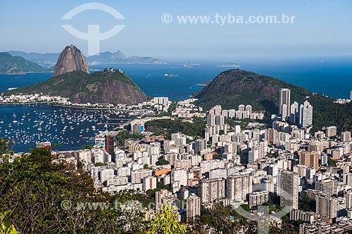  Enseada de Botafogo e Pão de Açúcar vistos do Mirante Dona Marta  - Rio de Janeiro - Rio de Janeiro (RJ) - Brasil