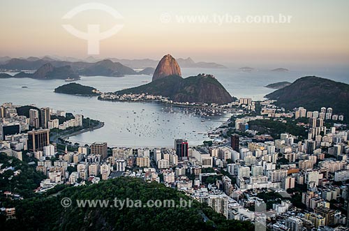  Enseada de Botafogo e Pão de Açúcar vistos do Mirante Dona Marta  - Rio de Janeiro - Rio de Janeiro (RJ) - Brasil