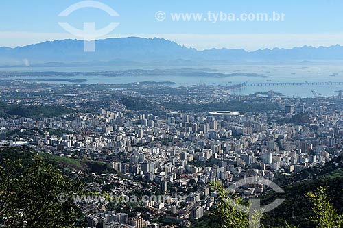  Vista geral do bairro da Tijuca com o Estádio Jornalista Mário Filho - também conhecido como Maracanã  - Rio de Janeiro - Rio de Janeiro (RJ) - Brasil