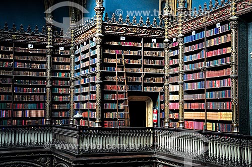  Interior do Real Gabinete Português de Leitura (1887)  - Rio de Janeiro - Rio de Janeiro (RJ) - Brasil