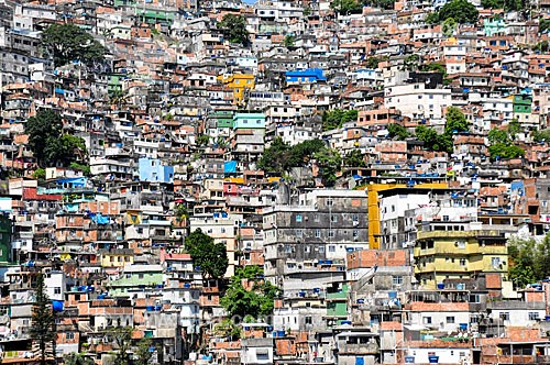  Vista da favela da Rocinha  - Rio de Janeiro - Rio de Janeiro (RJ) - Brasil