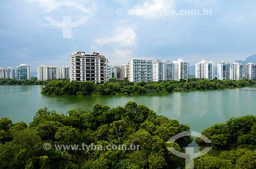  Vista da condomínios residenciais próximo à Lagoa da Tijuca  - Rio de Janeiro - Rio de Janeiro (RJ) - Brasil