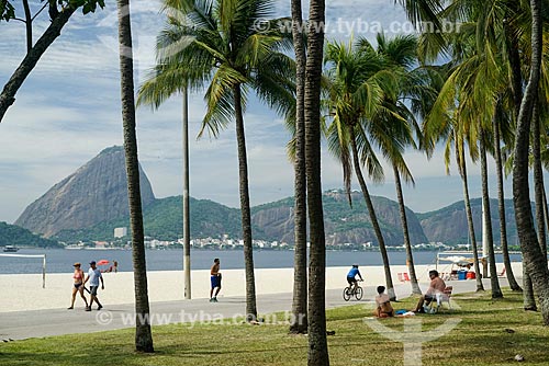  Orla da Praia do Flamengo com o Pão de Açúcar ao fundo  - Rio de Janeiro - Rio de Janeiro (RJ) - Brasil