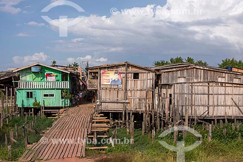  Palafita da Vila Luzia após a reurbanização da orla do Rio Guamá  - Belém - Pará (PA) - Brasil