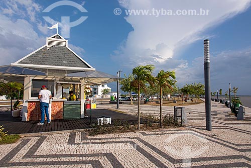  Vista da orla do Rio Guamá após a reurbanização  - Belém - Pará (PA) - Brasil