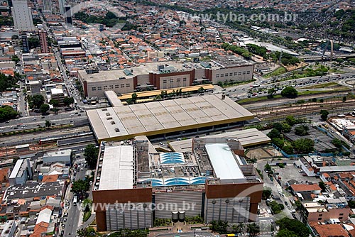  Foto aérea do Shopping Metrô Boulevard Tatuapé  na Estação Tatuapé do Metrô São Paulo  - São Paulo - São Paulo (SP) - Brasil