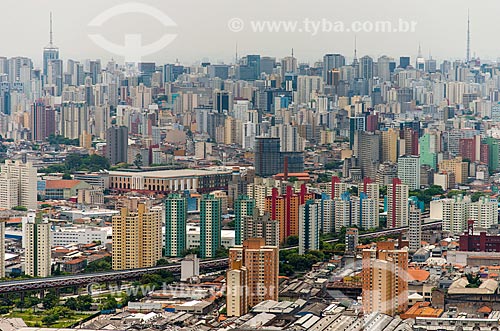  Foto aérea dos edifícios na região do bairro Belém  - São Paulo - São Paulo (SP) - Brasil