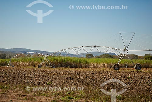  Pivô central em fazenda no distrito de Palmeirinha  - Unaí - Minas Gerais (MG) - Brasil