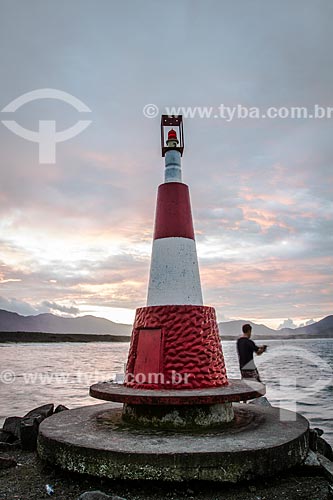  Farol da Barra da Lagoa na Praia da Barra da Lagoa  - Florianópolis - Santa Catarina (SC) - Brasil