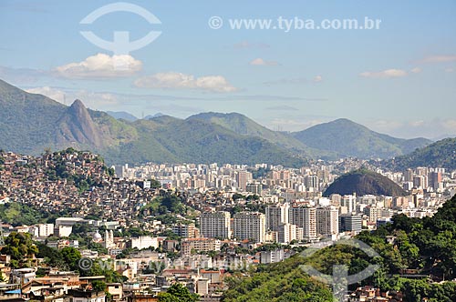  Vista da Pedra da Babilônia e dos prédios da Tijuca a partir de Santa Teresa  - Rio de Janeiro - Rio de Janeiro (RJ) - Brasil