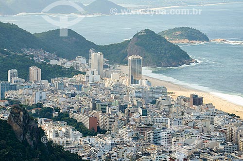  Vista dos prédios em Copacabana a partir do Morro dos Cabritos  - Rio de Janeiro - Rio de Janeiro (RJ) - Brasil