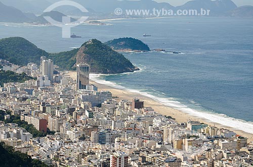  Vista dos prédios em Copacabana a partir do Morro dos Cabritos  - Rio de Janeiro - Rio de Janeiro (RJ) - Brasil