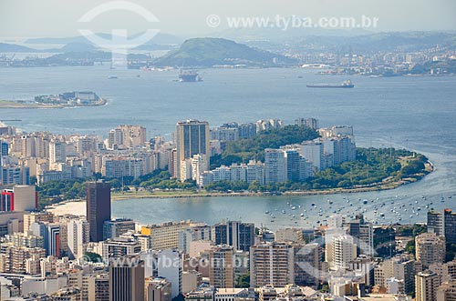  Vista da Enseada de Botafogo a partir do Morro dos Cabritos  - Rio de Janeiro - Rio de Janeiro (RJ) - Brasil