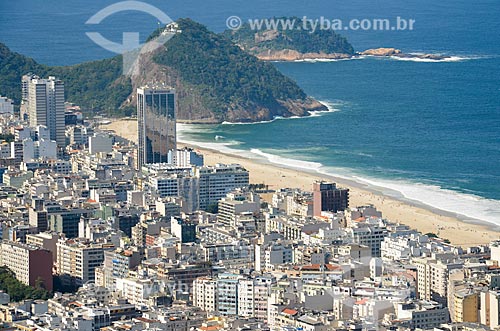  Vista dos prédios em Copacabana a partir do Morro dos Cabritos  - Rio de Janeiro - Rio de Janeiro (RJ) - Brasil