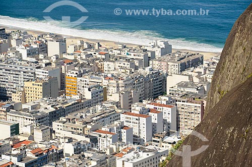  Vista dos prédios em Copacabana a partir do Morro dos Cabritos  - Rio de Janeiro - Rio de Janeiro (RJ) - Brasil