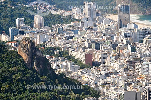  Vista dos prédios em Copacabana a partir do Morro dos Cabritos  - Rio de Janeiro - Rio de Janeiro (RJ) - Brasil