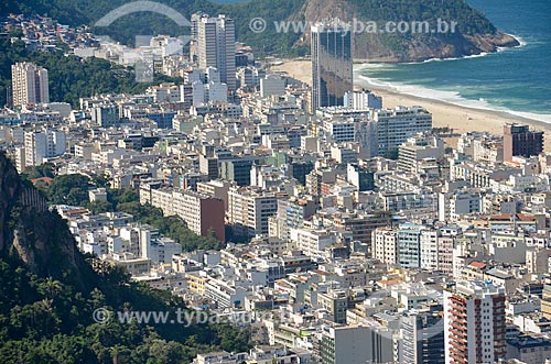  Vista dos prédios em Copacabana a partir do Morro dos Cabritos  - Rio de Janeiro - Rio de Janeiro (RJ) - Brasil