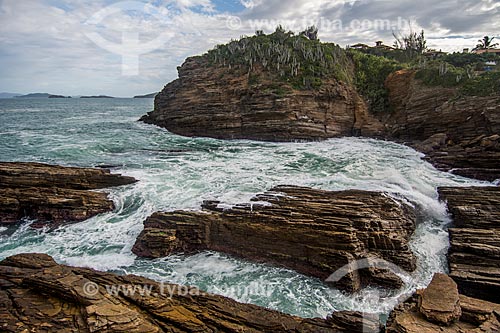  Rochas na orla da Praia da Ferradurinha  - Armação dos Búzios - Rio de Janeiro (RJ) - Brasil