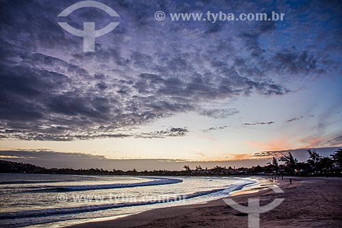  Pôr do sol na orla da Praia de Geribá  - Armação dos Búzios - Rio de Janeiro (RJ) - Brasil