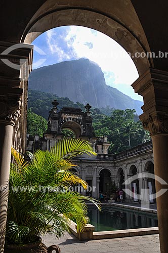  Pátio do prédio da Escola de Artes Visuais do Parque Henrique Lage - mais conhecido como Parque Lage  - Rio de Janeiro - Rio de Janeiro (RJ) - Brasil