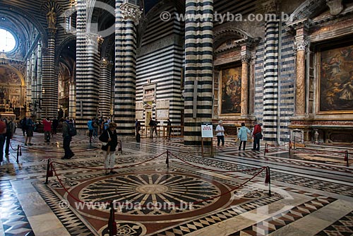  Interior da Duomo di Siena (Catedral de Siena) - 1263  - Siena - Província de Siena - Itália