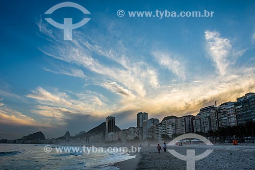  Pôr do sol visto da Praia do Leme  - Rio de Janeiro - Rio de Janeiro (RJ) - Brasil