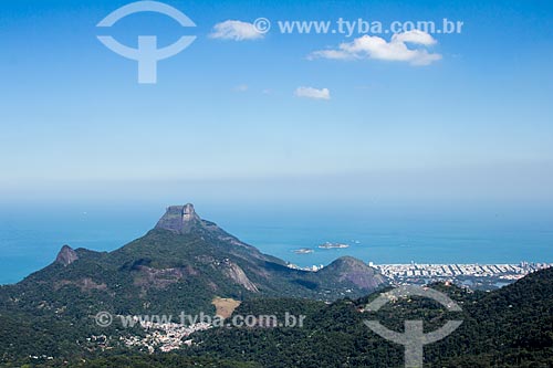  Vista da Pedra da Gávea a partir do Parque Nacional da Tijuca  - Rio de Janeiro - Rio de Janeiro (RJ) - Brasil