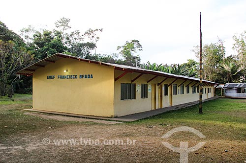  Escola Municipal de Ensino Fundamental Francisco Braga próximo ao Lago Cuniã  - Porto Velho - Rondônia (RO) - Brasil