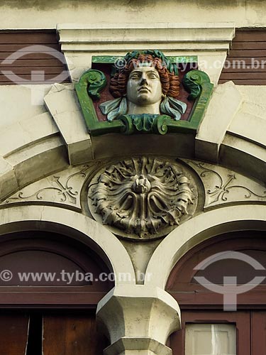  Detalhe de fachada de prédio no centro  - Rio de Janeiro - Rio de Janeiro (RJ) - Brasil