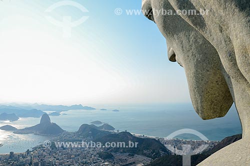  Vista a partir do Cristo Redentor (1931) com o Pão de Açúcar ao fundo  - Rio de Janeiro - Rio de Janeiro (RJ) - Brasil