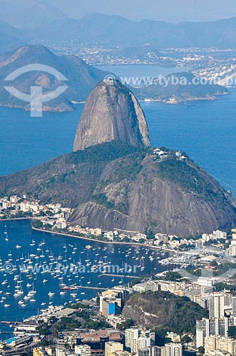  Vista do Pão de Açúcar a partir do Cristo Redentor  - Rio de Janeiro - Rio de Janeiro (RJ) - Brasil