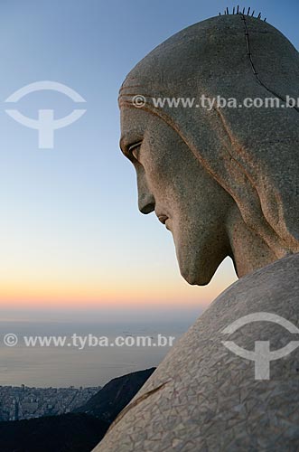  Detalhe da estátua do Cristo Redentor (1931)  - Rio de Janeiro - Rio de Janeiro (RJ) - Brasil