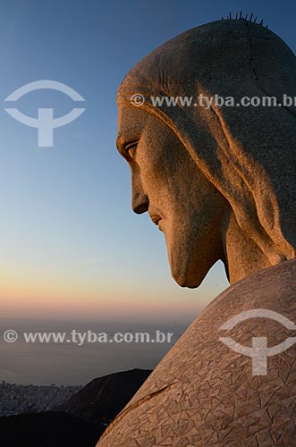  Detalhe da estátua do Cristo Redentor (1931)  - Rio de Janeiro - Rio de Janeiro (RJ) - Brasil