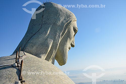  Detalhe da estátua do Cristo Redentor (1931)  - Rio de Janeiro - Rio de Janeiro (RJ) - Brasil