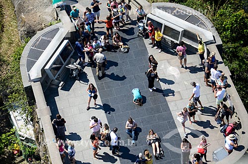  Turistas no mirante do Cristo Redentor  - Rio de Janeiro - Rio de Janeiro (RJ) - Brasil