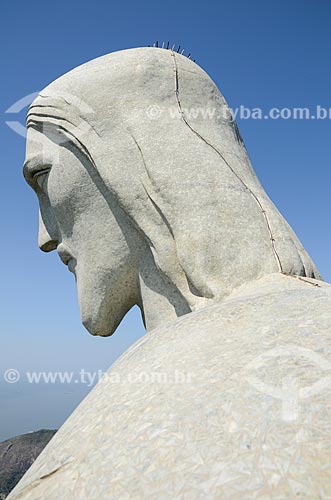  Detalhe da estátua do Cristo Redentor (1931)  - Rio de Janeiro - Rio de Janeiro (RJ) - Brasil