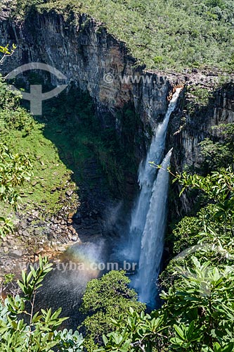  Cachoeira dos Saltos no Parque Nacional da Chapada dos Veadeiros  - Alto Paraíso de Goiás - Goiás (GO) - Brasil