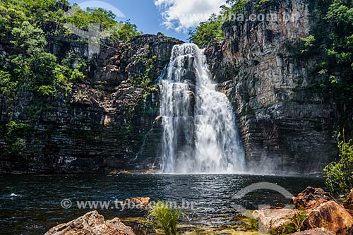  Cachoeira dos Saltos no Parque Nacional da Chapada dos Veadeiros  - Alto Paraíso de Goiás - Goiás (GO) - Brasil