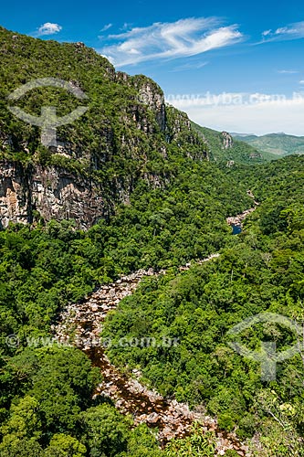  Vista geral do Rio Negro no Parque Nacional da Chapada dos Veadeiros  - Alto Paraíso de Goiás - Goiás (GO) - Brasil