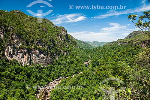  Vista geral do Rio Negro no Parque Nacional da Chapada dos Veadeiros  - Alto Paraíso de Goiás - Goiás (GO) - Brasil