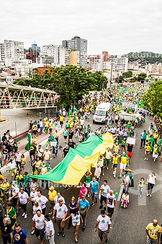  Manifestação pelo impeachment da Presidente Dilma Rousseff em 13 de março  - Florianópolis - Santa Catarina (SC) - Brasil