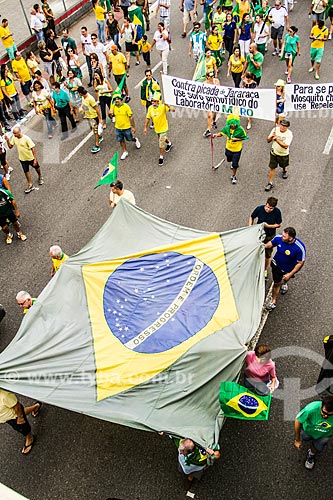  Manifestação pelo impeachment da Presidente Dilma Rousseff em 13 de março  - Florianópolis - Santa Catarina (SC) - Brasil