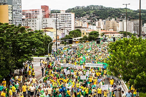  Manifestação pelo impeachment da Presidente Dilma Rousseff em 13 de março  - Florianópolis - Santa Catarina (SC) - Brasil