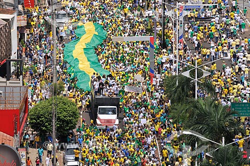  Manifestação pelo impeachment da Presidente Dilma Rousseff em 13 de março  - São José do Rio Preto - São Paulo (SP) - Brasil