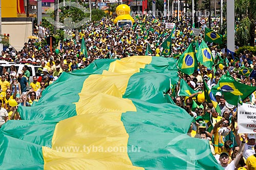  Manifestação pelo impeachment da Presidente Dilma Rousseff em 13 de março  - São José do Rio Preto - São Paulo (SP) - Brasil